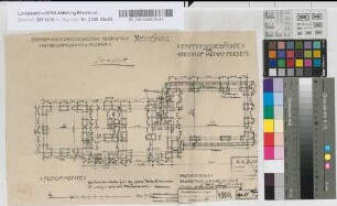 Empfangsgebäude für Bahnhof Rönkhausen: Fundamentplan, M. 1:100 Stnr.: 51, Hge, Bunr.: 11, Blnr.: 1