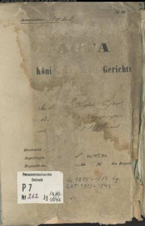 Kirchenbuchduplikate der Katholischen Gemeinde Schöppingen (Geburten 1815-1817 (doppelt); GHT 1818-1848). (Gemeinde: Schöppingen, Katholische Gemeinde)
