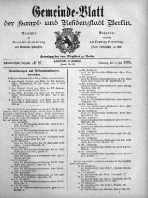 1895,27: No. 27, 7. Juli 1895