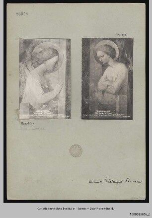 Thronende Madonna und Verkündigung