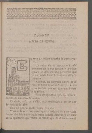 Capítulo LIV - Hacia la ruina
