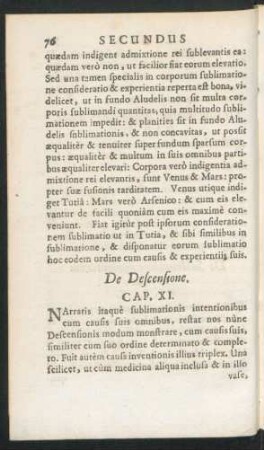 Cap. XI. - XIX.