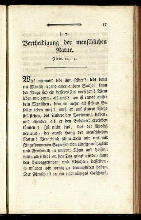 §. 7. Vertheidigung der menschlichen Natur.