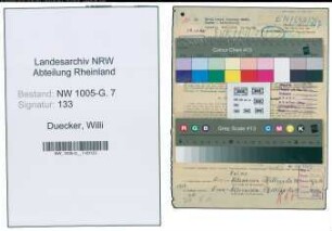 Entnazifizierung Willi Duecker , geb. 14.04.1906 (Elektriker)