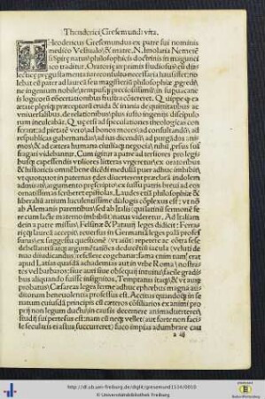 Theoderici Gresemundi vita.