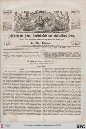 Nr. 10 (15. Mai 1857)