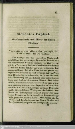 Siebentes Capitel. Quadersandstein und Pläner des linken Elbufers