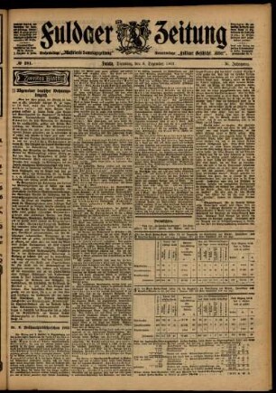 Zweite Ausgabe vom Dienstag, den 08. Dezember 1903.