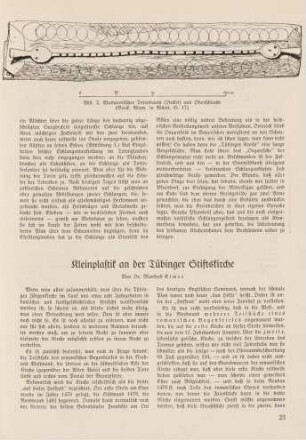 23-25 Kleinplastik an der Tübinger Stiftskirche