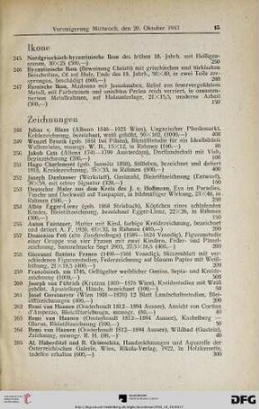 Zeichnungen (Nr. 248-298)