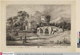 Vue du Pont Lucano sur la Route de Rome a Tivoli