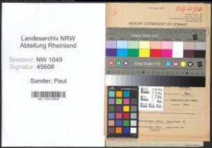 Entnazifizierung Paul Sander , geb. 28.04.1904 (Konstrukteur)