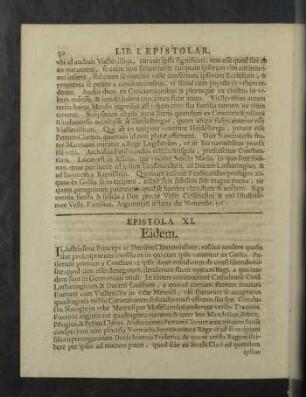 Epistola XI. - XX.