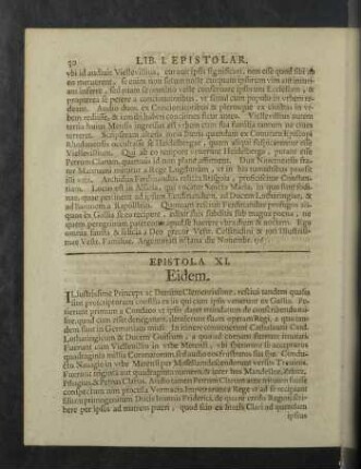 Epistola XI. - XX.