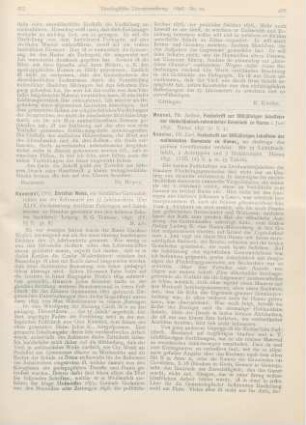 278-279 [Rezension] Nessler, Carl, Festschrift zur 300jährigen Jubelfeier der wallonischen Gemeinde zu Hanau