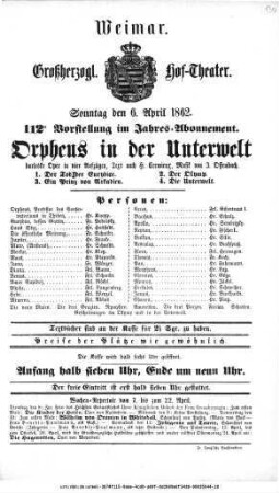 Orpheus in der Unterwelt