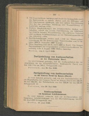 Ausbauarbeiten am Spandauer Schiffahrtskanal.