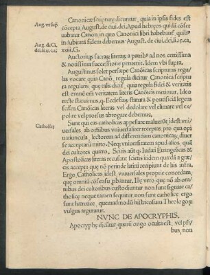 Nunc De Apocryphis.
