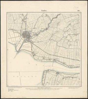 Meßtischblatt 1196 : Emden, 1893 : Emden. - Aufn. 1891, hrsg. 1893. - 1:25000. - [Berlin]: Reichsamt für Landesaufnahme, 1893. - 1 Kt.