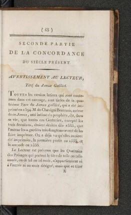 [Seconde Partie De La Concordance ... ]