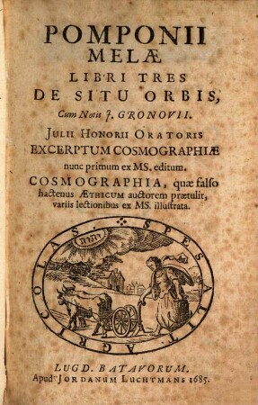 Pomponii Melae Libri Tres De Situ Orbis