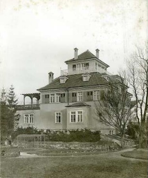 Fischer, Theodor; Reutlingen; Haus E. Gminder - Gartenansicht