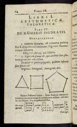 64-74, Parte IV: De Numeris Figuratis