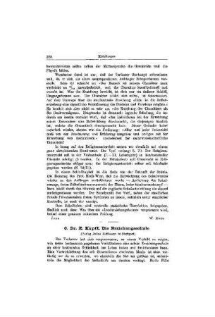 Dr. E. Kapff, Die Erziehungsschule