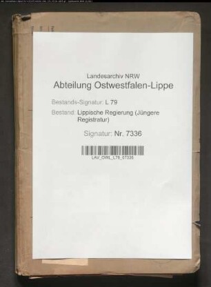 Bauliche Instandsetzung des Seminargebäudes [in Detmold]