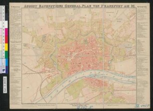 August Ravensteins General-Plan von Frankfurt am M.