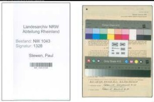 Entnazifizierung Paul Stewen , geb. 21.03.1916 (Angestellter)