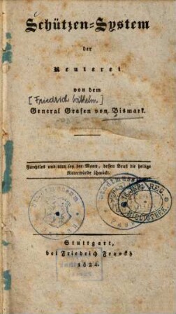 Schützen-System der Reuterei