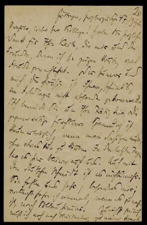 Nr. 2: Postkarte von Heinrich Maier an Edward Schröder, Göttingen, 19.9.1916
