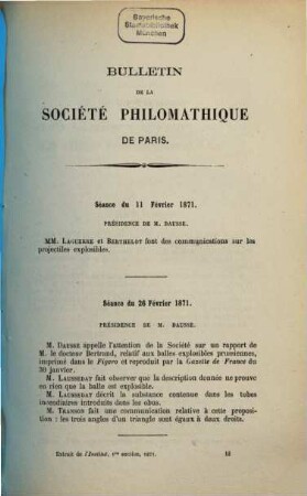 Bulletin. 1871 = 6. Sér., Vol. 8