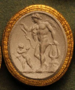 Apollo vertreibt Cupido (Daktyliothek, Erstes Mythologisches Tausend)