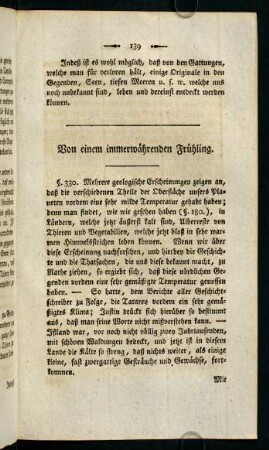 139-147, Von einem immerwährenden Frühling