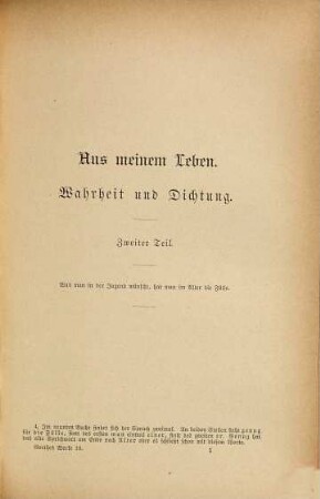 Goethes Werke, 18. Wahrheit und Dichtung ; 2