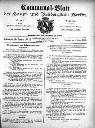 1886,12: No. 12, 21. März 1886