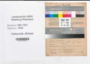 Entnazifizierung Michael Herkenrath , geb. 17.02.1908 (Beamter)