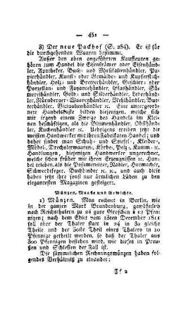 Münzen, Maaße und Gewichte