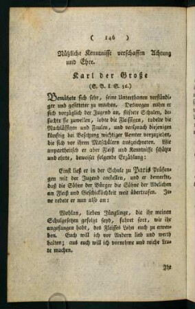 146-157, Nützliche Kenntnisse verschaffen Achtung und Ehre