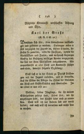146-157, Nützliche Kenntnisse verschaffen Achtung und Ehre