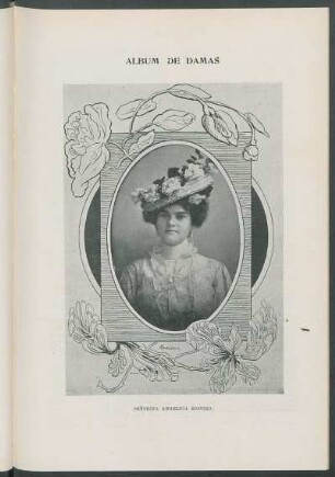 Álbum de Damas : Señorita Angélica Romero. [Retrato]