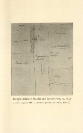 Rough sketch of Manila and its environs, ca. 1641