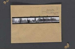Straßenansichten: Greifenhagener Brücke. Berlin, Prenzlauer Berg, Greifenhagener Straße