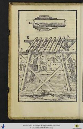 Expositio pontis [mit Abbildung]. Ioannes Iucundus Veronensis. Libro IV.