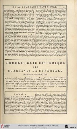 Chronologie historique des Burgraves de Nuremberg