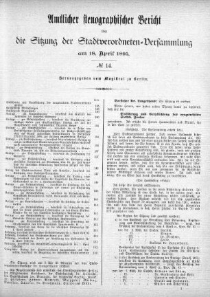 No. 14, 18. April 1895