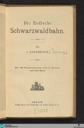 Die badische Schwarzwaldbahn