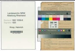 Entnazifizierung Heinrich Knop , geb. 26.07.1892 (Buchhalter)